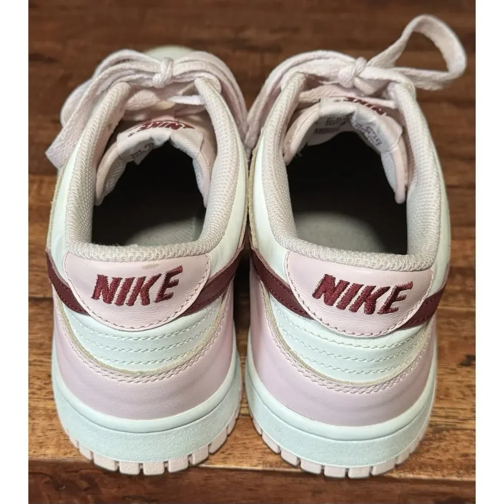 Nike Dunk Low GS Size 7Y Pink Foam Dark Beetroot White CW1590 601